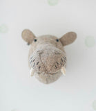 Fiona Walker Felt Animal Head - The Hippo (Mini)