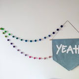 Felt Ball Garland - All The Pretty Rainbows Accessories Winston + Grace