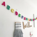 Felt Alphabet Garland - Nerds of Neon Accessories Winston + Grace