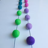 Felt Ball Garland - All The Pretty Rainbows Accessories Winston + Grace