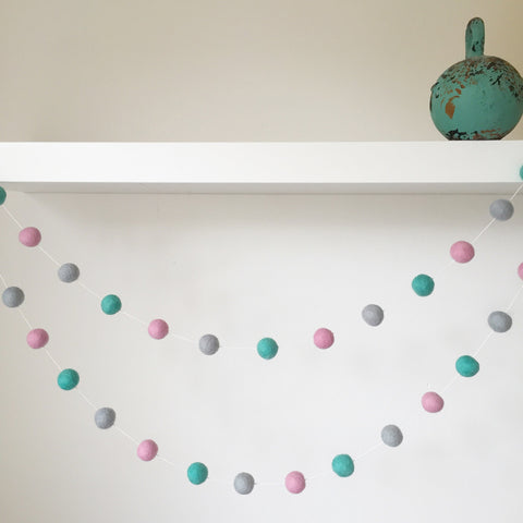 Felt Ball Garland - Winter Fair Accessories Winston + Grace