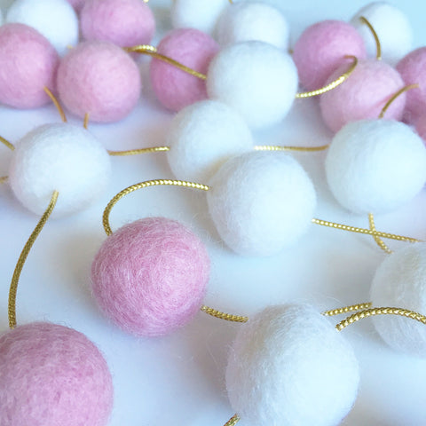 Felt Ball Garland - Gilded Ballerina Accessories Winston + Grace