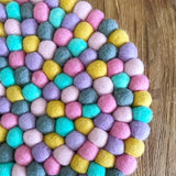Felt Ball Rug - Unicorns in the Mist  Winston + Grace
