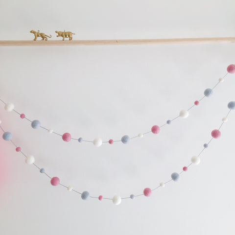 Felt Ball Garland - Pink Galah Accessories Winston + Grace