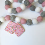 Bunchie Felt Ball Garland - Marble Blush Accessories Winston + Grace