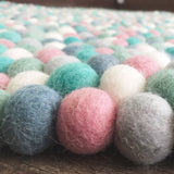 Felt Ball Rug - Mint and Musk  Winston + Grace