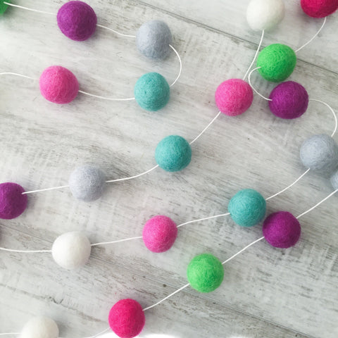 Felt Ball Garland - Spring Break Accessories Winston + Grace