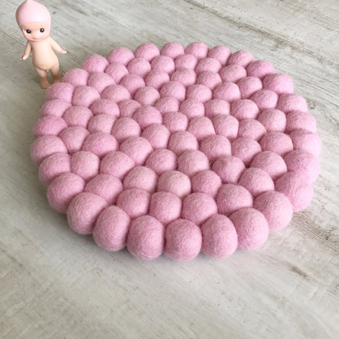 Felt Ball Mini Mat - Pretty in Pink  Winston + Grace