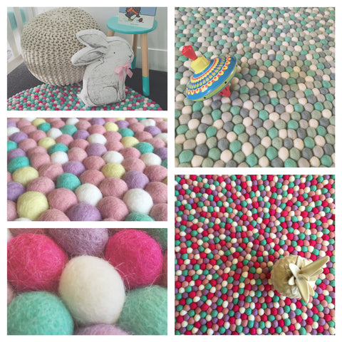 Felt Ball Rug - Custom Design  Winston + Grace