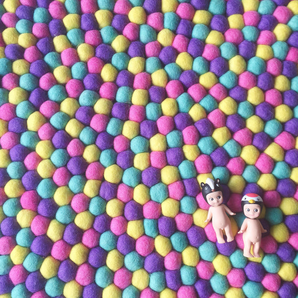 Felt Ball Rug - BubbleGum  Winston + Grace