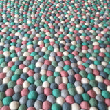 Felt Ball Rug - Mint and Musk  Winston + Grace