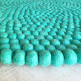 Felt Ball Rug - Mermaid's Tail  Winston + Grace