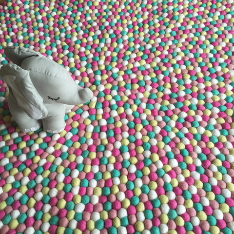 Felt Ball Rug - Spring Fling  Winston + Grace