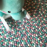 Felt Ball Rug - Mint and Musk  Winston + Grace
