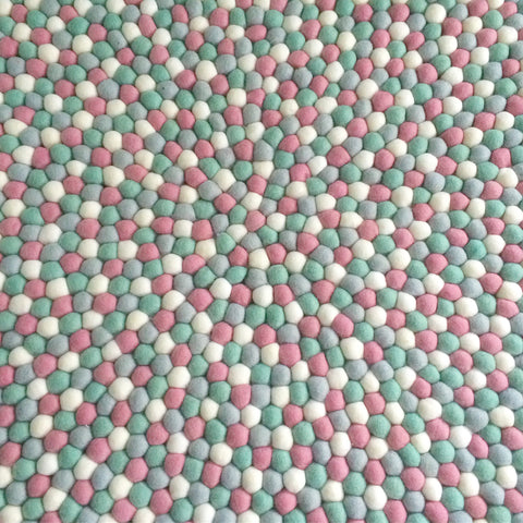 Felt Ball Rug - Spearmint Milkshake  Winston + Grace