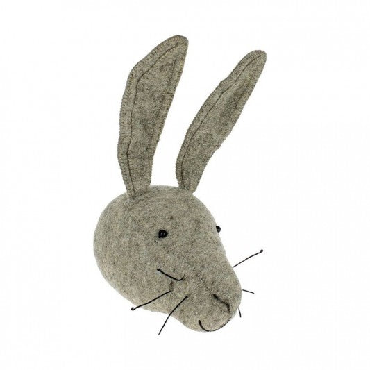 Fiona Walker Felt Animal Head - The Grey Hare  Winston + Grace