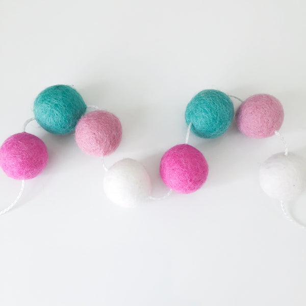 Felt Ball Garland - Coconut Ice Accessories Winston + Grace