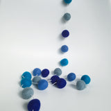 Felt Ball Garland - Ocean Blue Accessories Winston + Grace