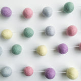 Felt Ball Garland - Pastel Perfection Accessories Winston + Grace