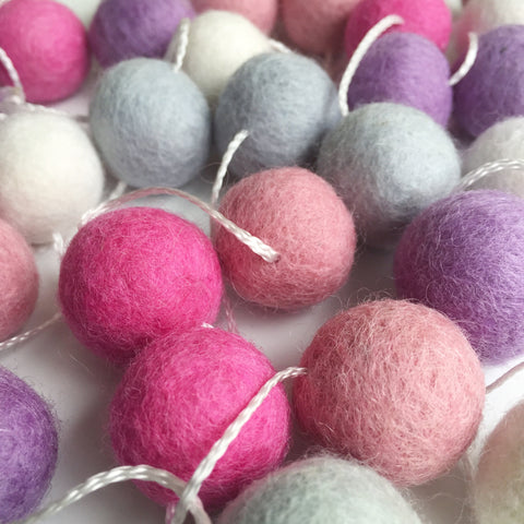 Felt Ball Garland - Passion Pop Accessories Winston + Grace