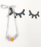 Felt Ball Necklace - The Mini's Mustard  Winston + Grace