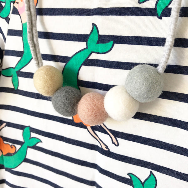 Felt Ball Necklace - The Made You Brooke  Winston + Grace