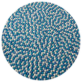 Felt Ball Rug - Ocean Deep  Winston + Grace