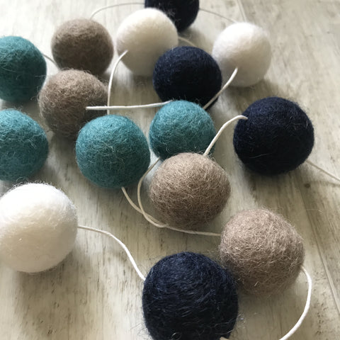 Felt Ball Garland - Mossy River Accessories Winston + Grace