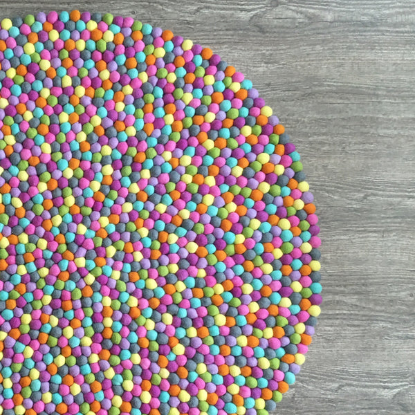 Felt Ball Rug - Fruit Loop  Winston + Grace