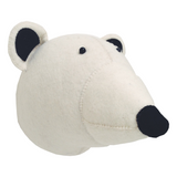 Fiona Walker Felt Animal Head - The Polar Bear
