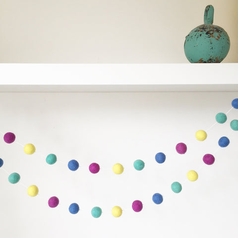 Felt Ball Garland - JellyBeans Accessories Winston + Grace