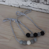 Felt Ball Necklace - The Rock Chick  Winston + Grace