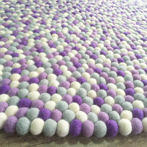 Felt Ball Rug - Purple Rain  Winston + Grace