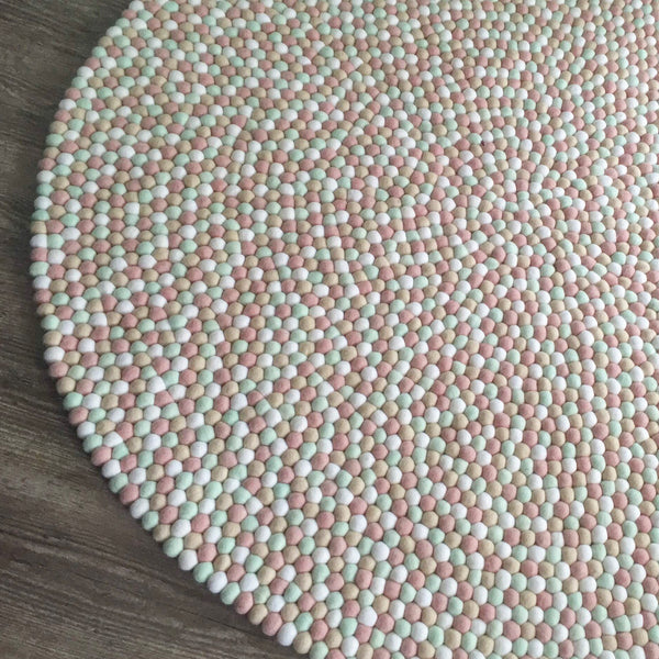 Felt Ball Rug - Mother of Pearl  Winston + Grace