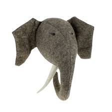 Fiona Walker Felt Animal Head - The Elephant (Large)  Winston + Grace