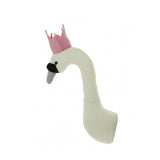Fiona Walker Felt Animal Head - The Swan with Crown (Mini)  Winston + Grace