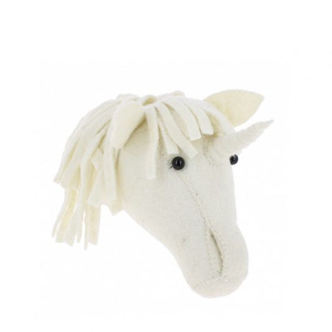 Fiona Walker Felt Animal Head - The Unicorn (Mini)