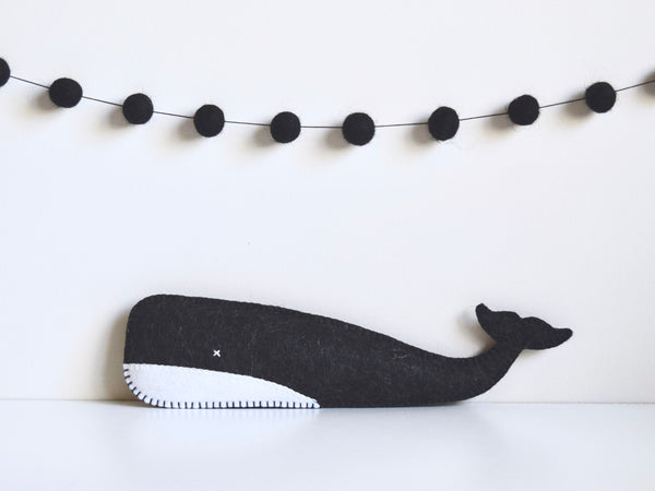 Felt Whale Softie  Winston + Grace