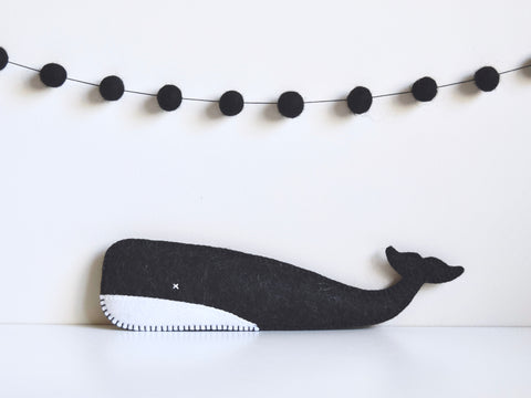 Felt Whale Softie  Winston + Grace