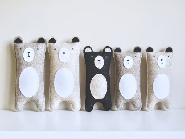 Felt Bear Softie  Winston + Grace