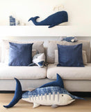 Fiona Walker Felt Animal Head - The Whale (Blue)  Winston + Grace