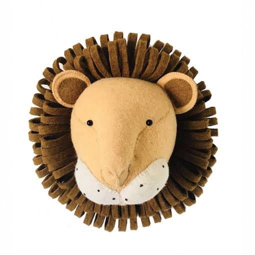 Fiona Walker Felt Animal Head - The Lion - (Medium)