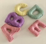 Felt Alphabet Garland - Pastels