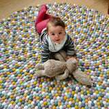 Felt Ball Rug - Candied Almonds  Winston + Grace