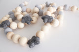 Felt and Wooden Ball Garland - Scandi OG Accessories Winston + Grace