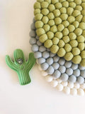 Felt Ball Mini Mat (trivet) - Light Olive  Winston + Grace
