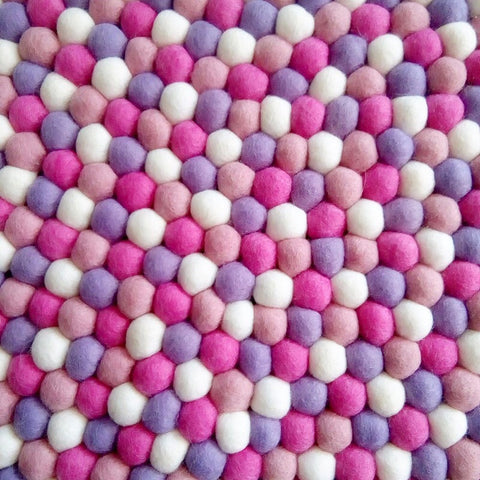 Felt Ball Rug - Pink Princess  Winston + Grace