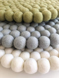 Felt Ball Mini Mat (trivet) - Light Olive  Winston + Grace