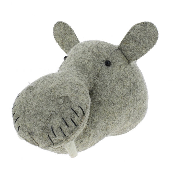 Fiona Walker Felt Animal Head - The Hippo (Mini)  Winston + Grace