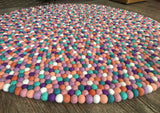 Felt Ball Rug - Coral Sea  Winston + Grace